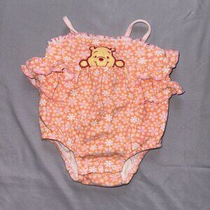 Vintage Disney 3 6 Month Girls Winnie The Pooh One Piece Romper